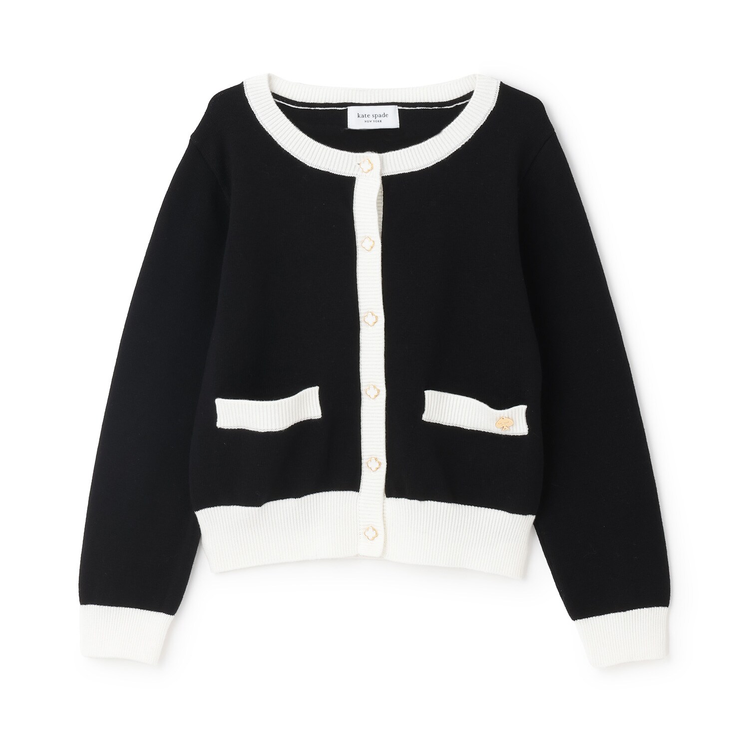 バイカラーカーディガン