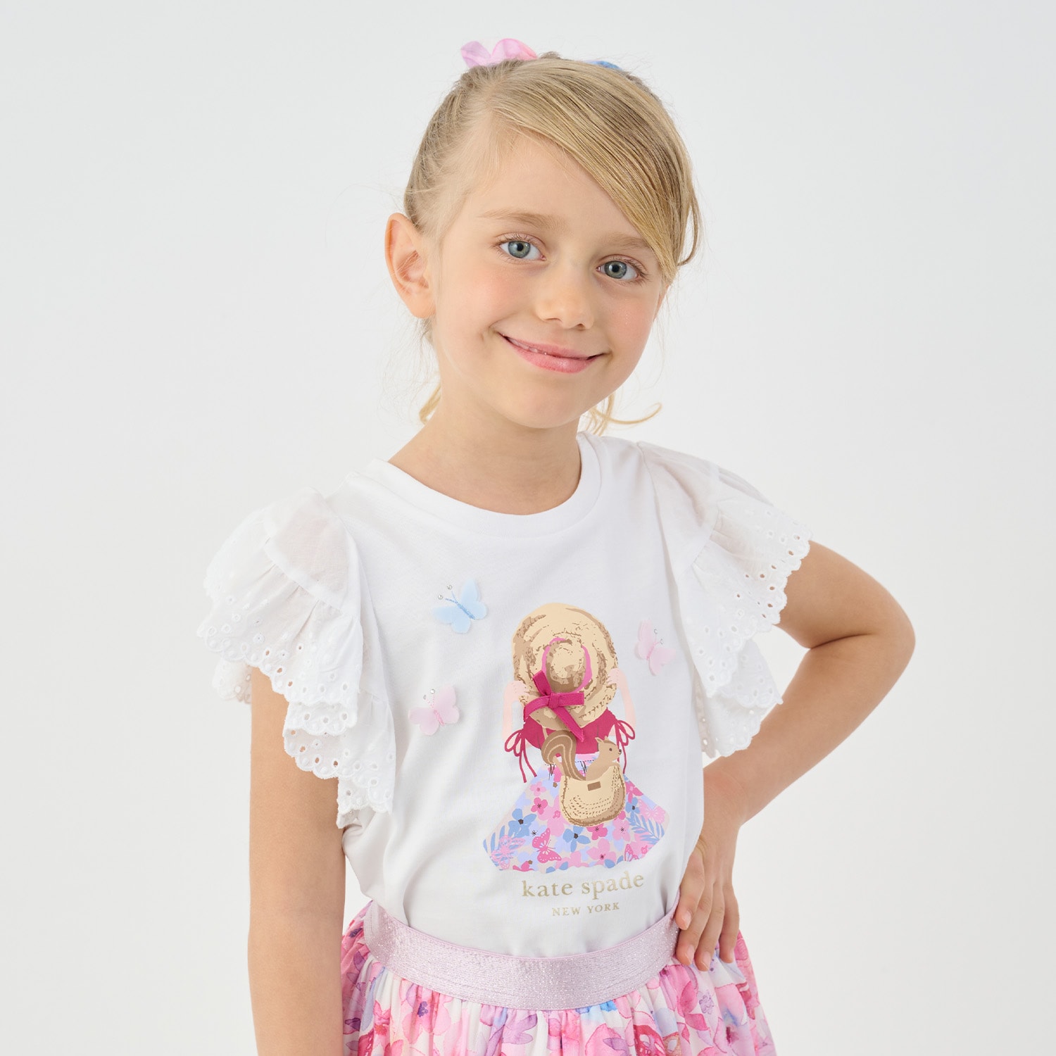 ガールインストローハットTシャツ