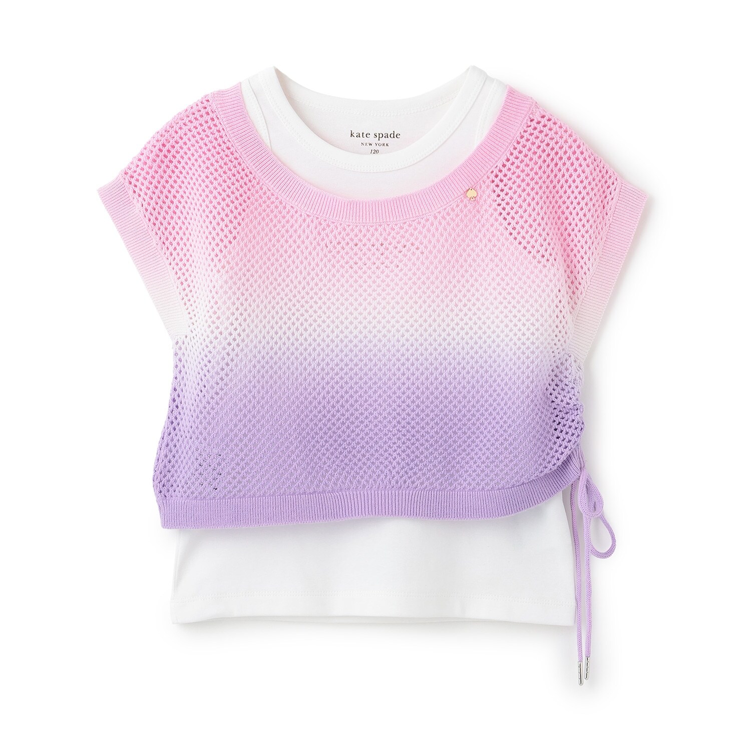 グラデーションメッシュニット＆タンクトップセット