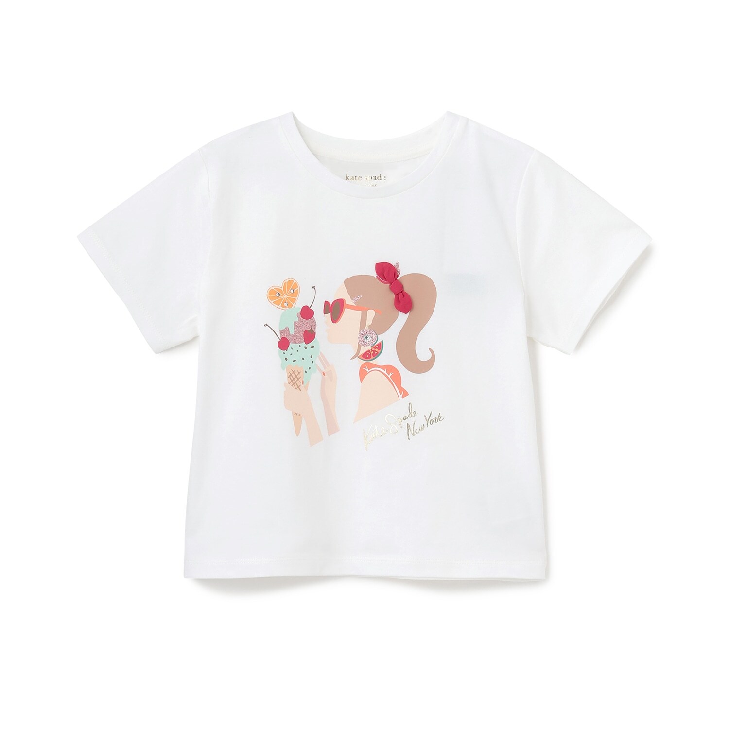 オレンジアイスクリームTシャツ