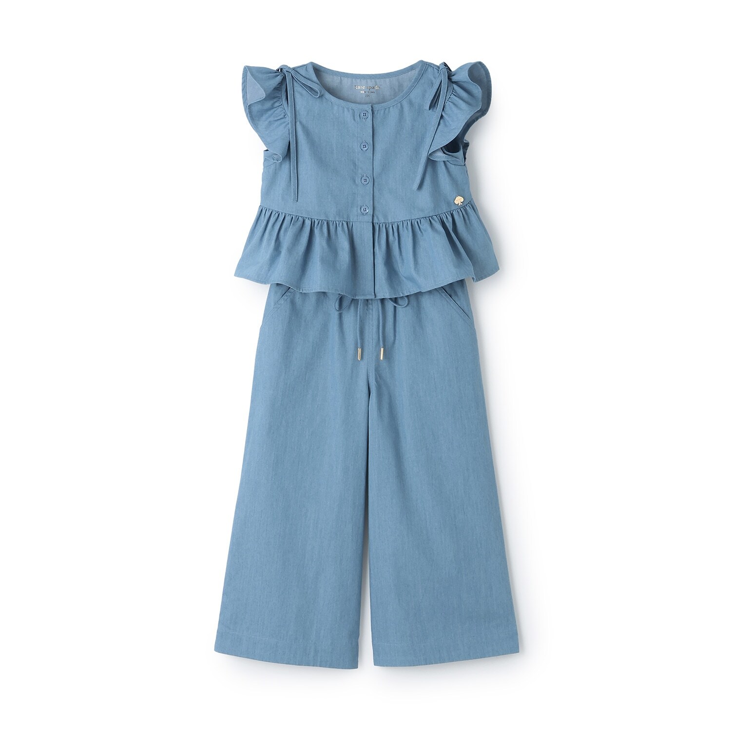 ペプラムトップス＆パンツセット