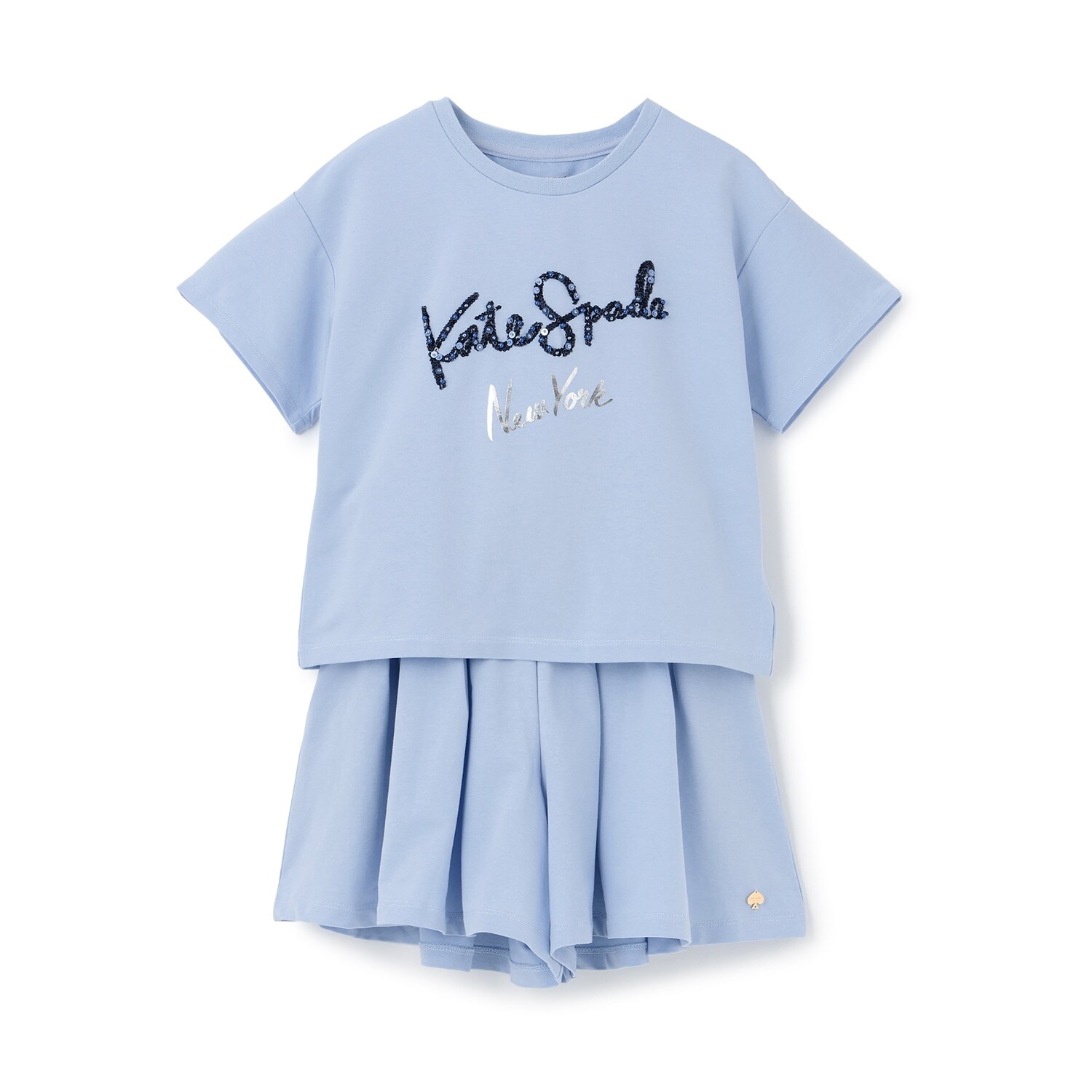 ロゴTシャツ＆キュロットスカートセット