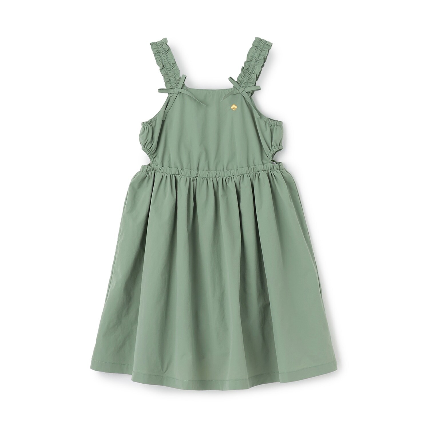 カットアウトギャザーワンピース