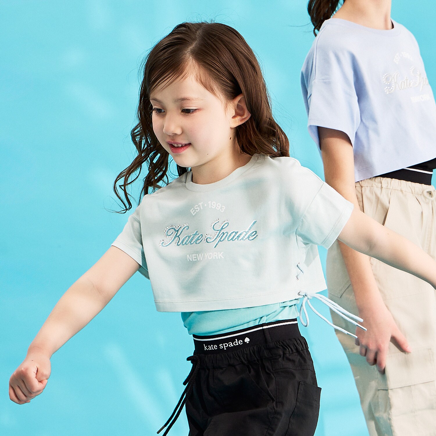 ロゴクロップドTシャツ＆キャミソールセット
