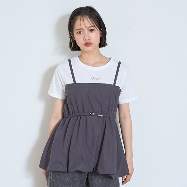 【7days】バルーンキャミドッキングTシャツ