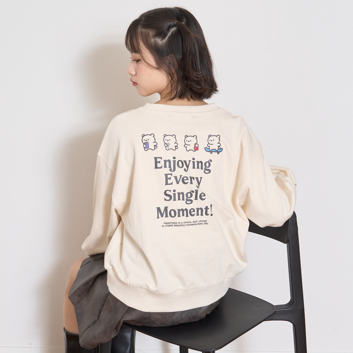 【7days】クマモチーフトレーナー