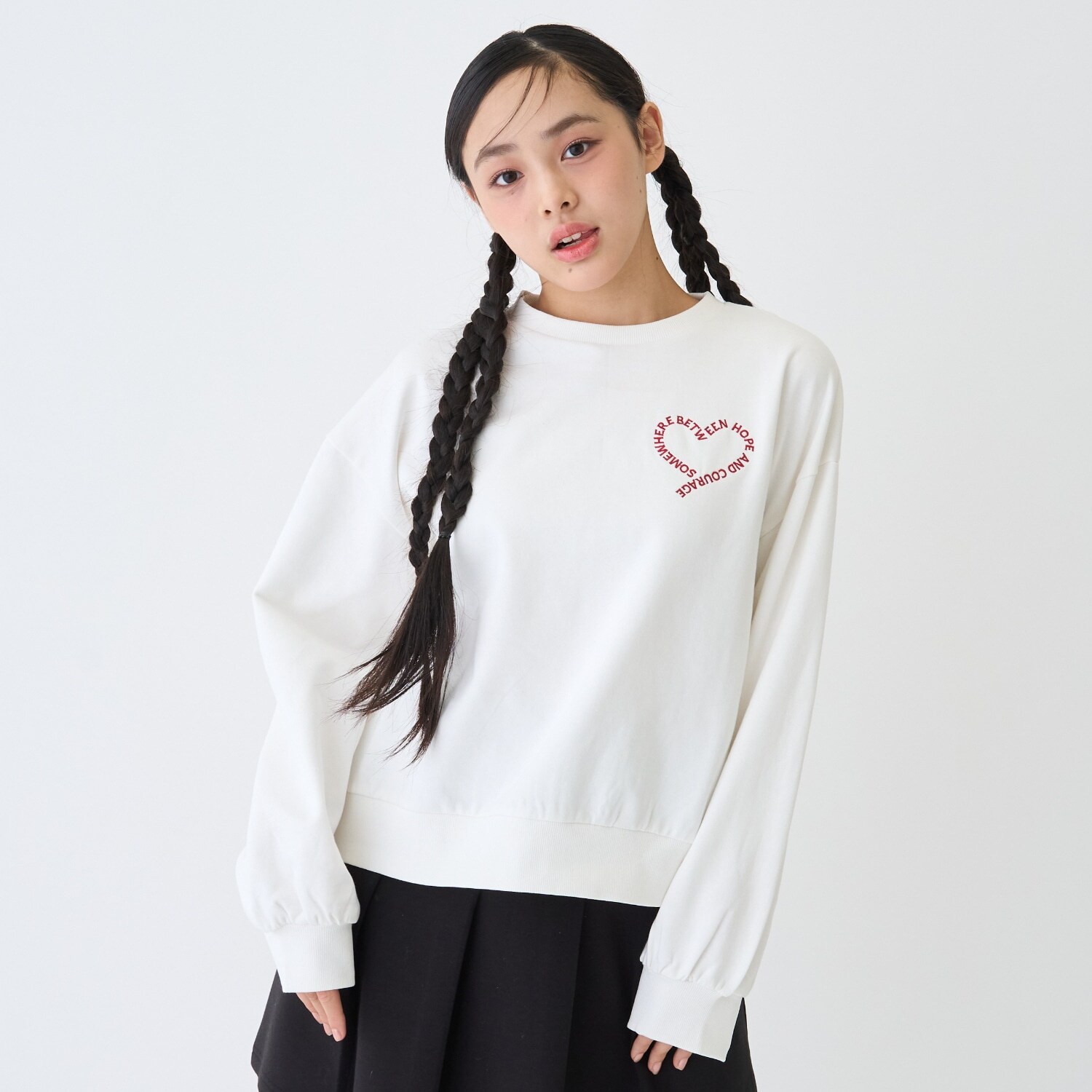 【7days】ロゴハートトレーナー