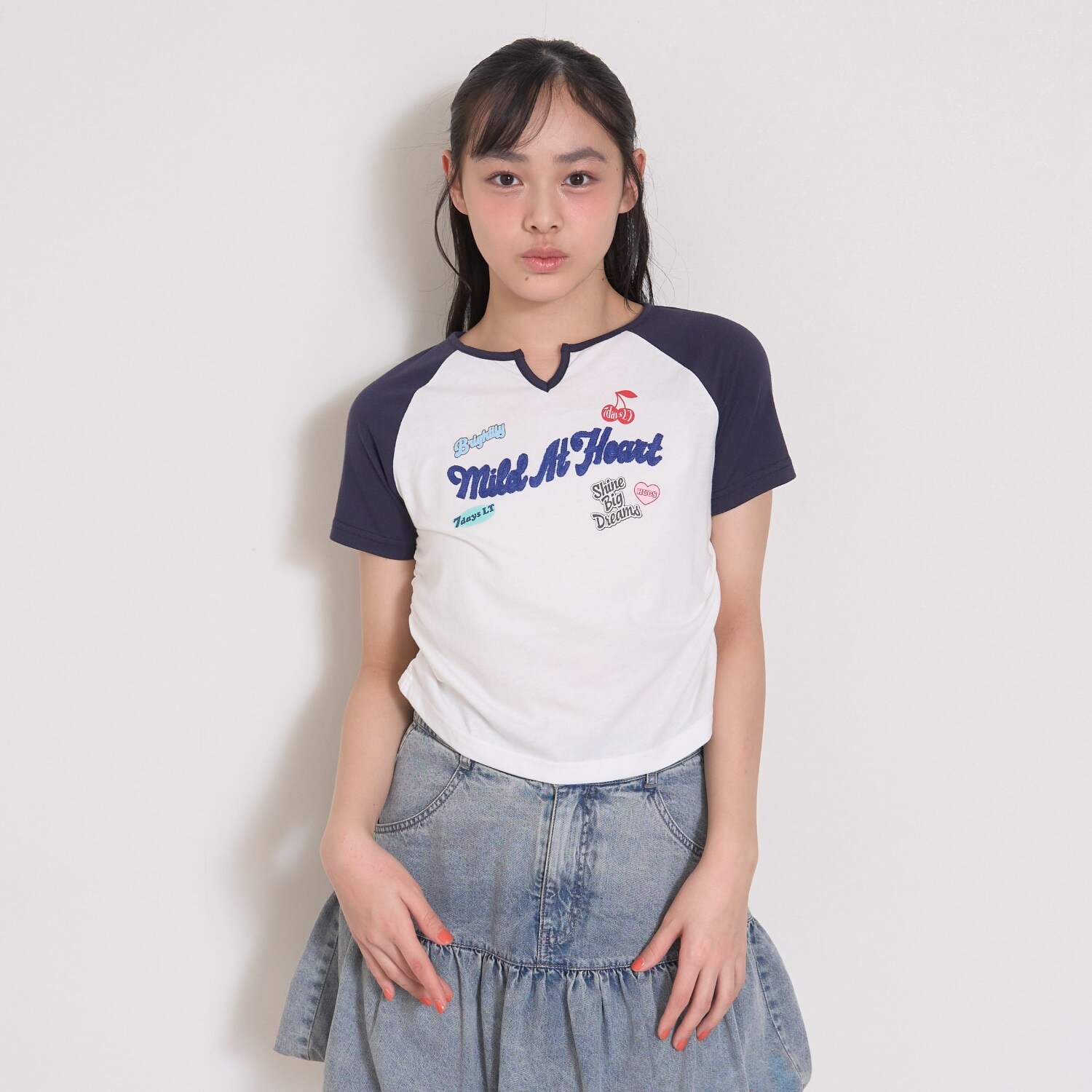 【7days】ラグラン半袖Tシャツ