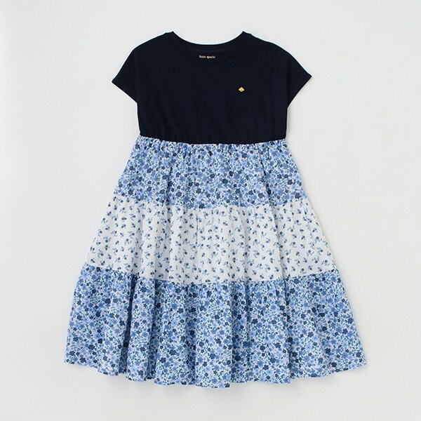 【リピート】【直営店で取り扱い無し】ガールズ フローラルミックスメディアワンピース