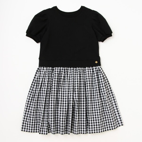 【リピート】【直営店で取り扱い無し】ガールズ ギンガムチェックドッキングワンピース