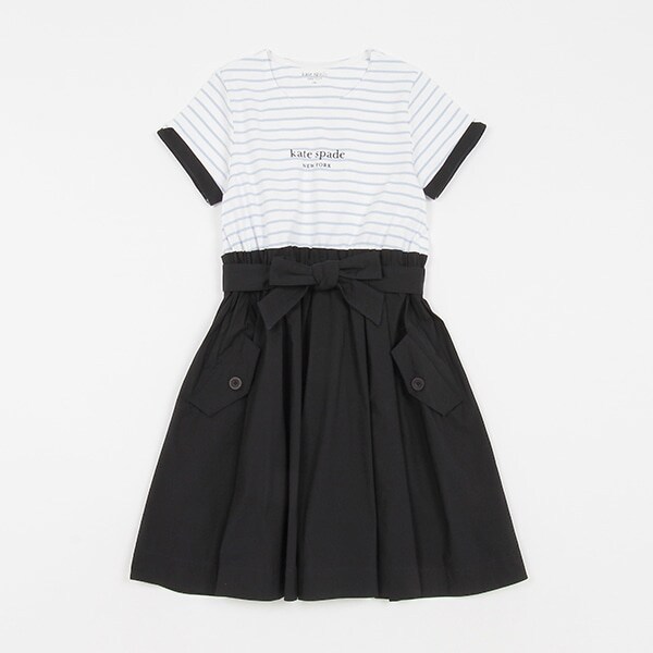 【人気商品再入荷】【直営店で取り扱い無し】ガールズ ストライプドッキングワンピース