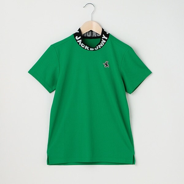 半袖モックネックカットソー