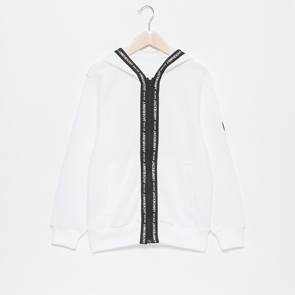 ガールズ クォーターゲージカット パーカー