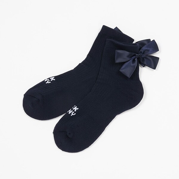 リボンショートソックス