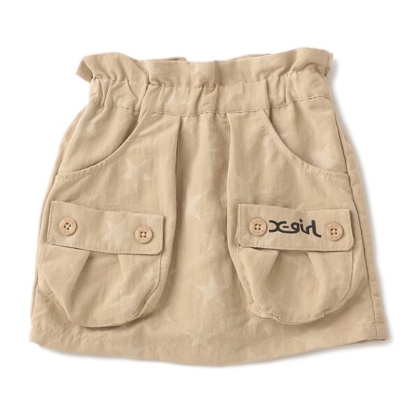 ポケットつき星ジャカードスカパン