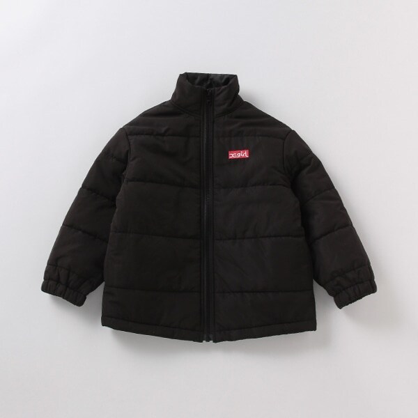 中綿入りボックスロゴキルティングブルゾン