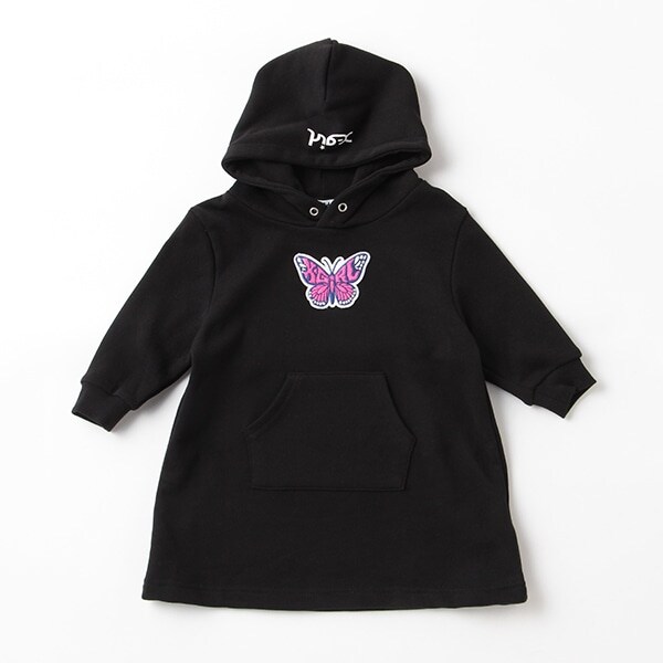 サガラバタフライワッペンパーカワンピース