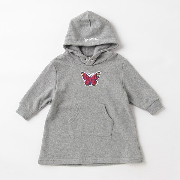 サガラバタフライワッペンパーカワンピース