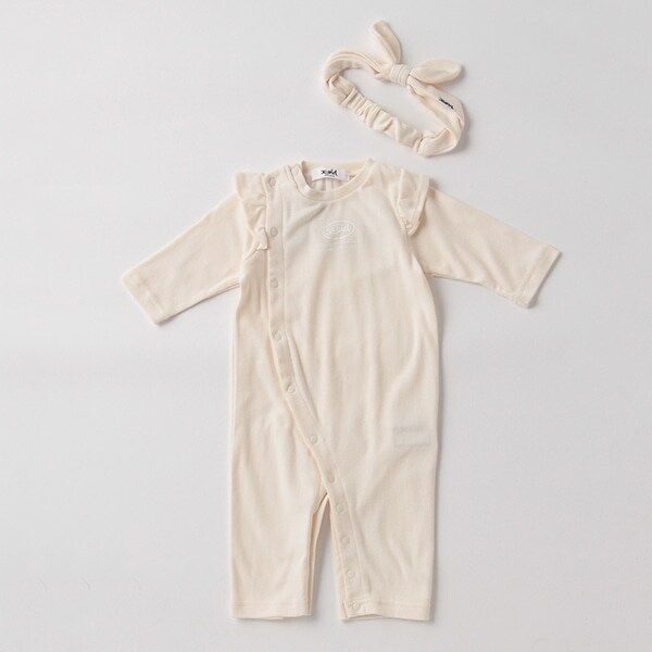 カバーオール＋ヘアバンドセット