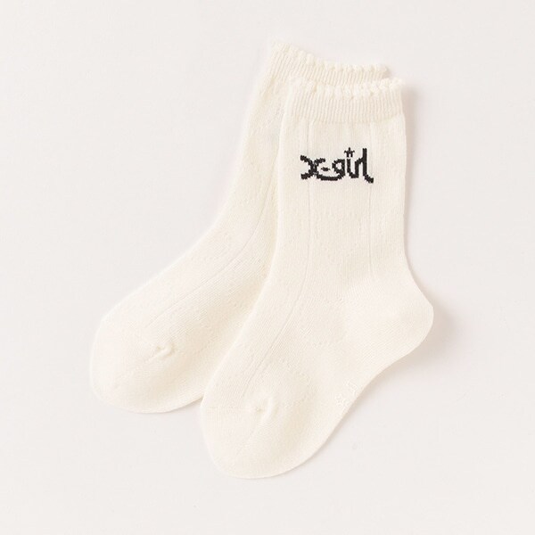 【WEB限定】フリルロゴソックス【日本製】
