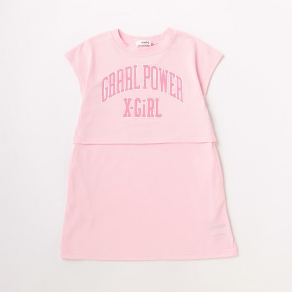 【WEB限定】カレッジロゴショート半袖Tシャツ＋ワンピースSET