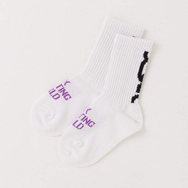 ミルズロゴクルーソックス【日本製】