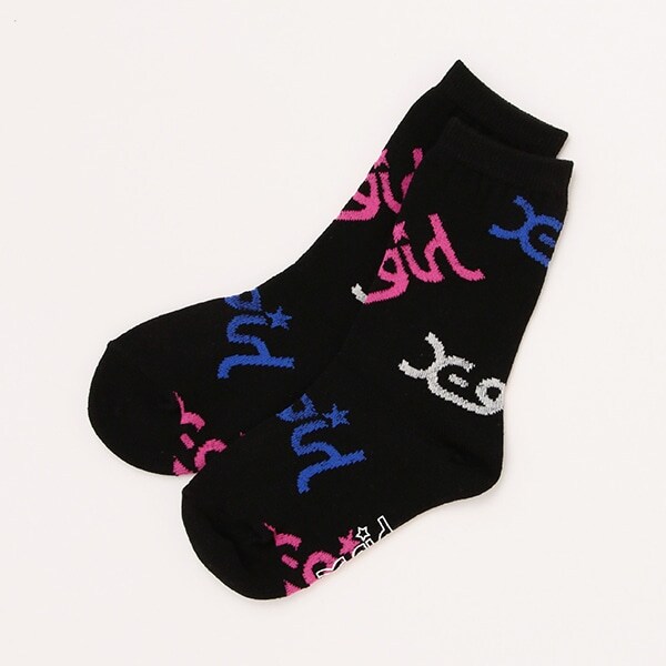 【WEB限定】ロゴ総柄クルーソックス【日本製】