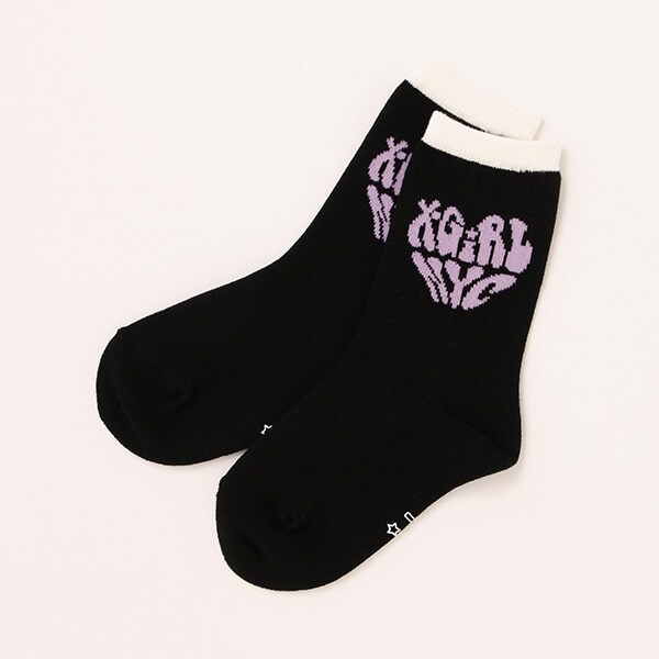 【WEB限定】ハートロゴクルーソックス【日本製】