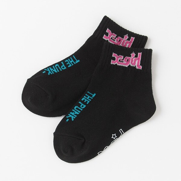 配色ミルズロゴミドルソックス【日本製】