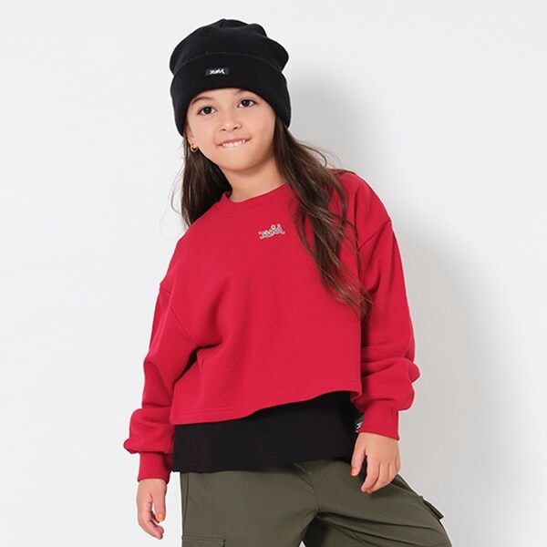 クロップドトレーナー＋長袖TシャツSET