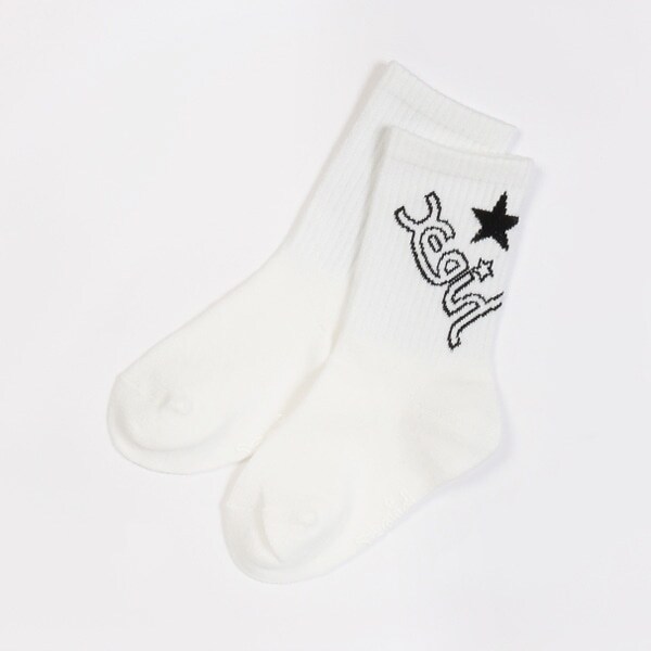 ミルズロゴクルーソックス