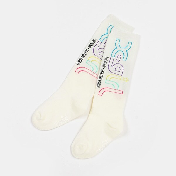 カラフルロゴハイソックス