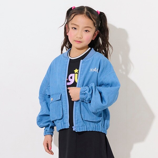 ロゴデニムブルゾン