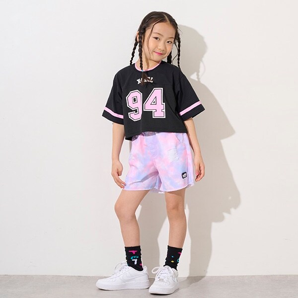 ダメージ加工ショートパンツ