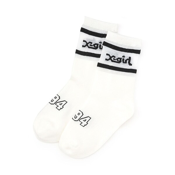 ロゴラインシアークルーソックス