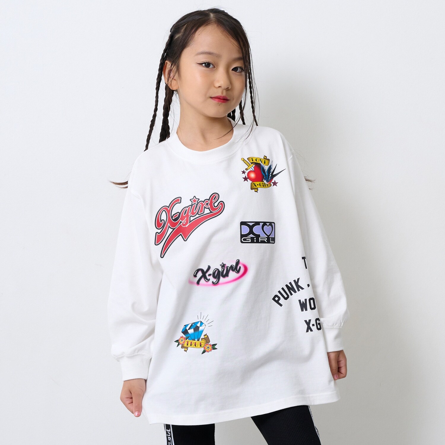 【TBSドラマ フェイクマミー 着用アイテム】MIXロゴ長袖Tシャツ