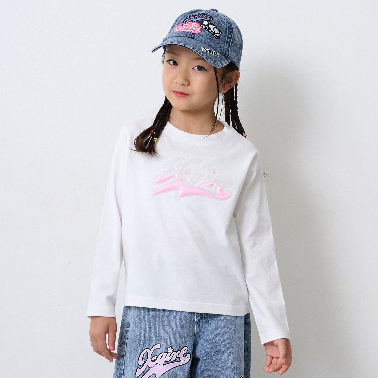 【TBSドラマ フェイクマミー 着用アイテム】PVCロゴ長袖Tシャツ