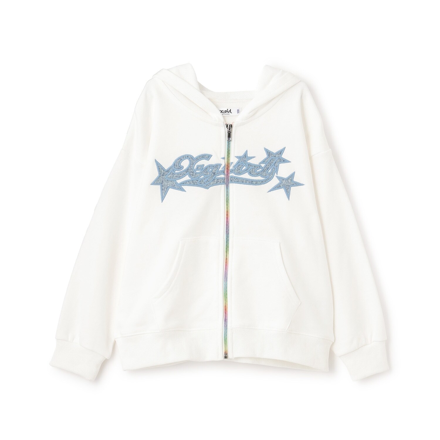 【TBSドラマ フェイクマミー 着用アイテム】デニムパッチロゴジップパーカー