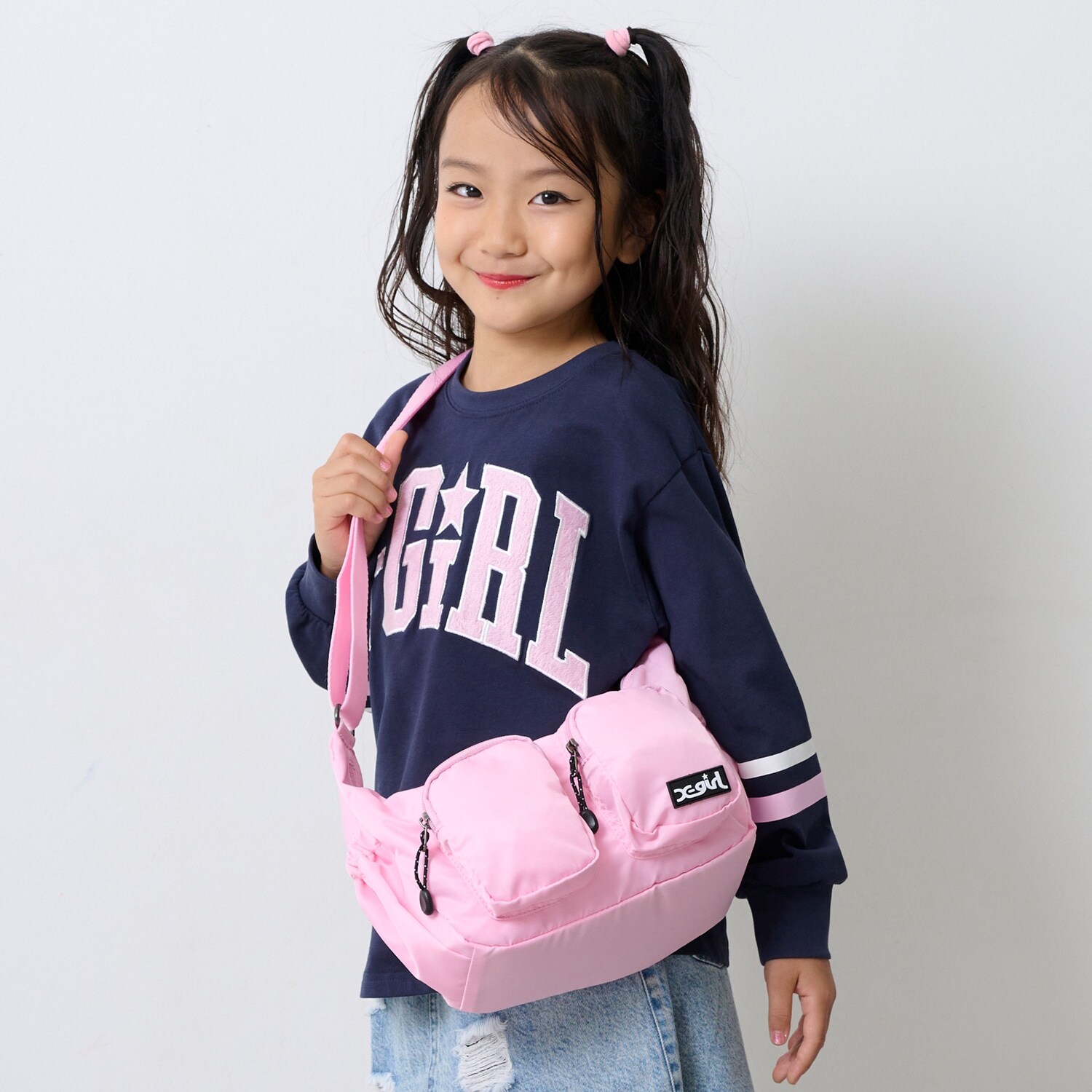 ダブルポケットショルダーバッグ