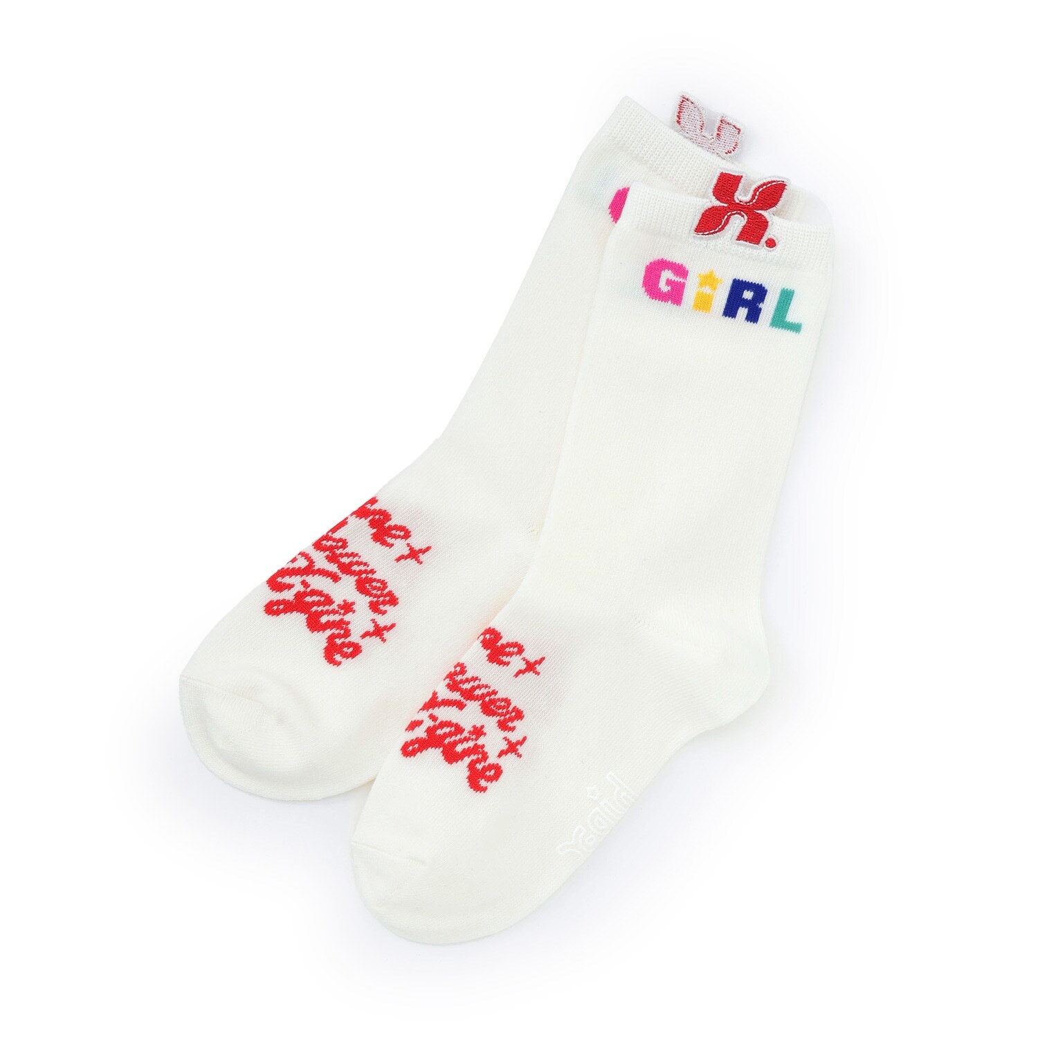 立体ロゴクルーソックス