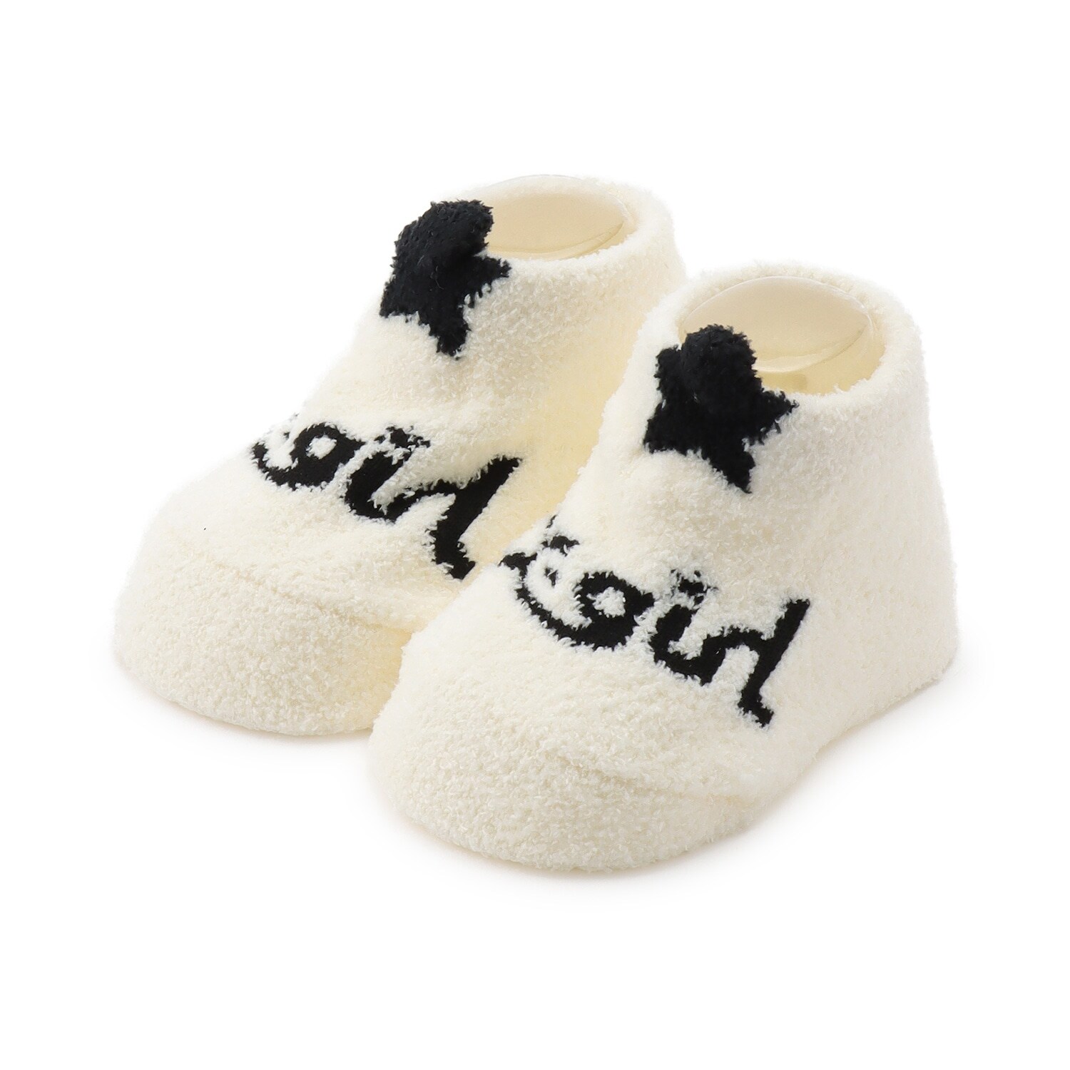 立体星モチーフモールベビーソックス