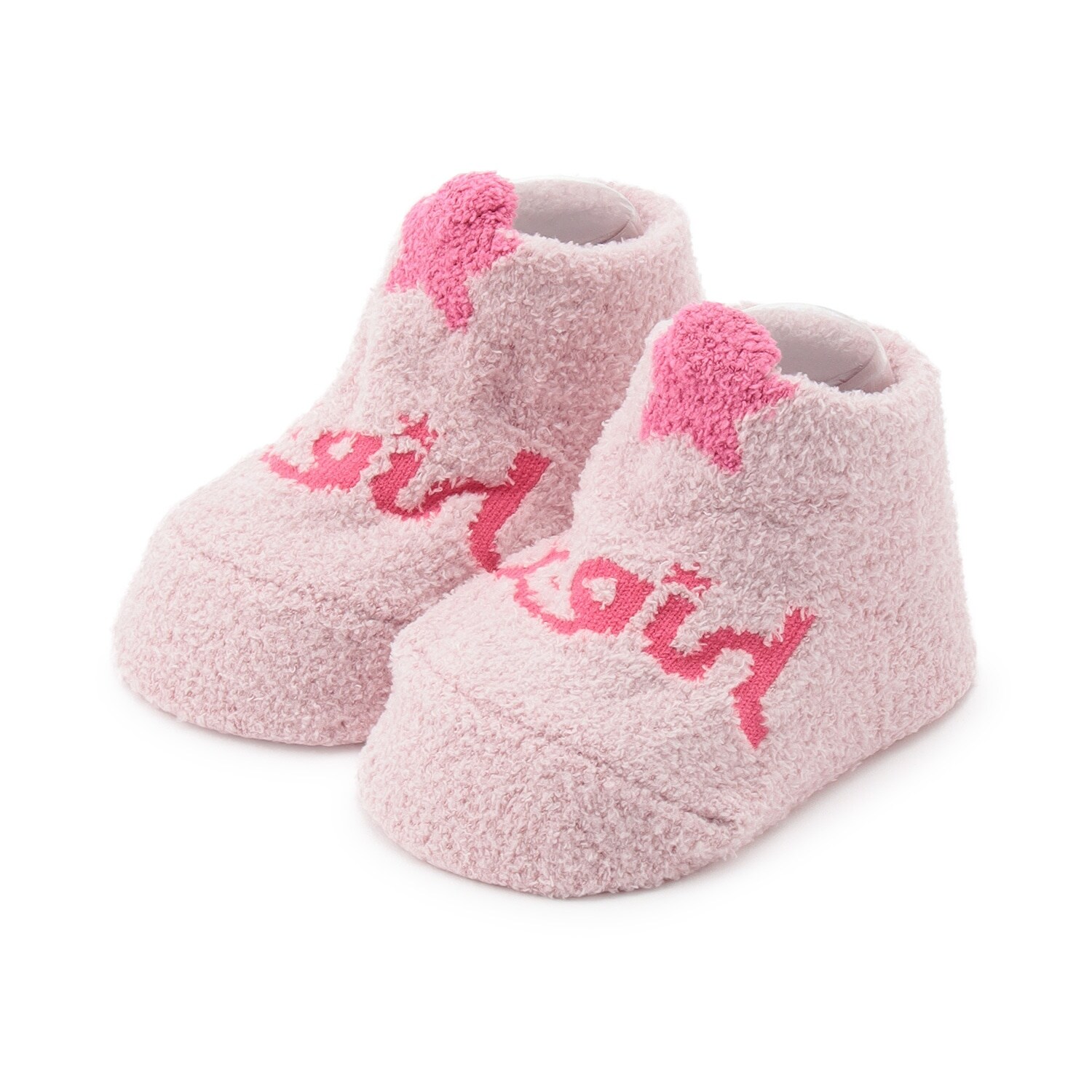 立体星モチーフモールベビーソックス