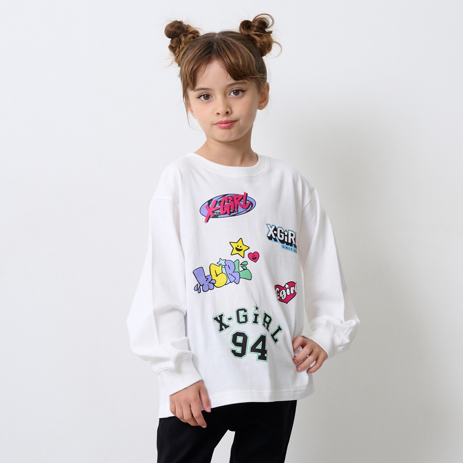 MIXロゴ長袖Tシャツ