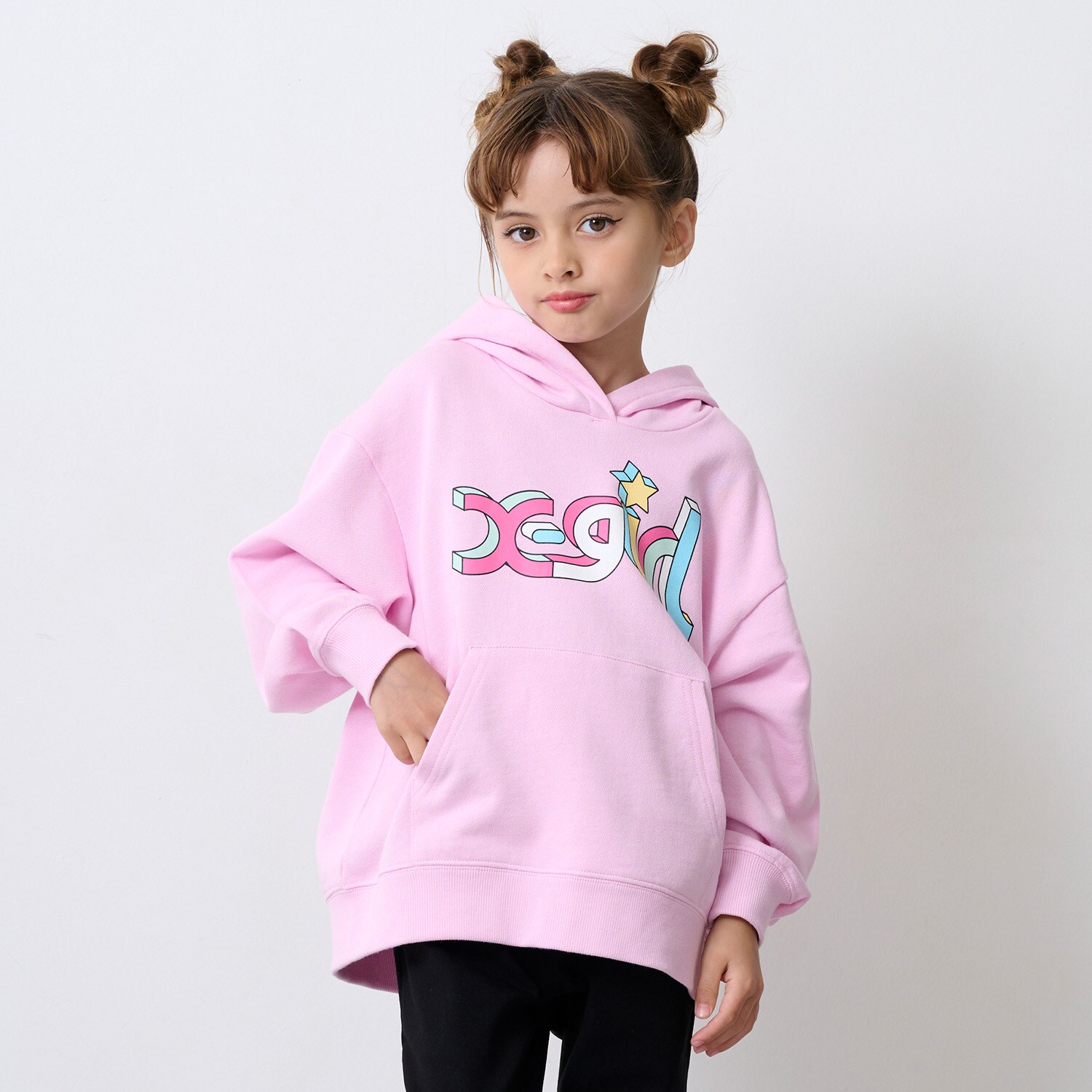 カラフルロゴパーカー