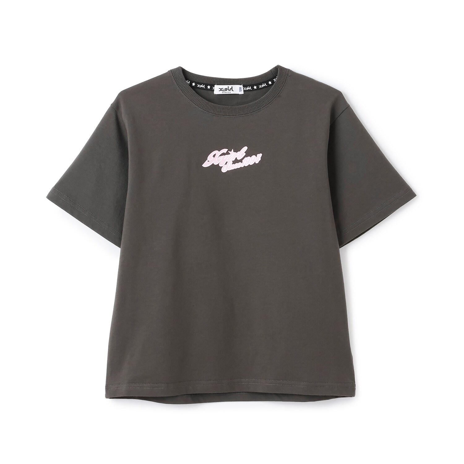 ガールイラストバックプリント 半袖Tシャツ