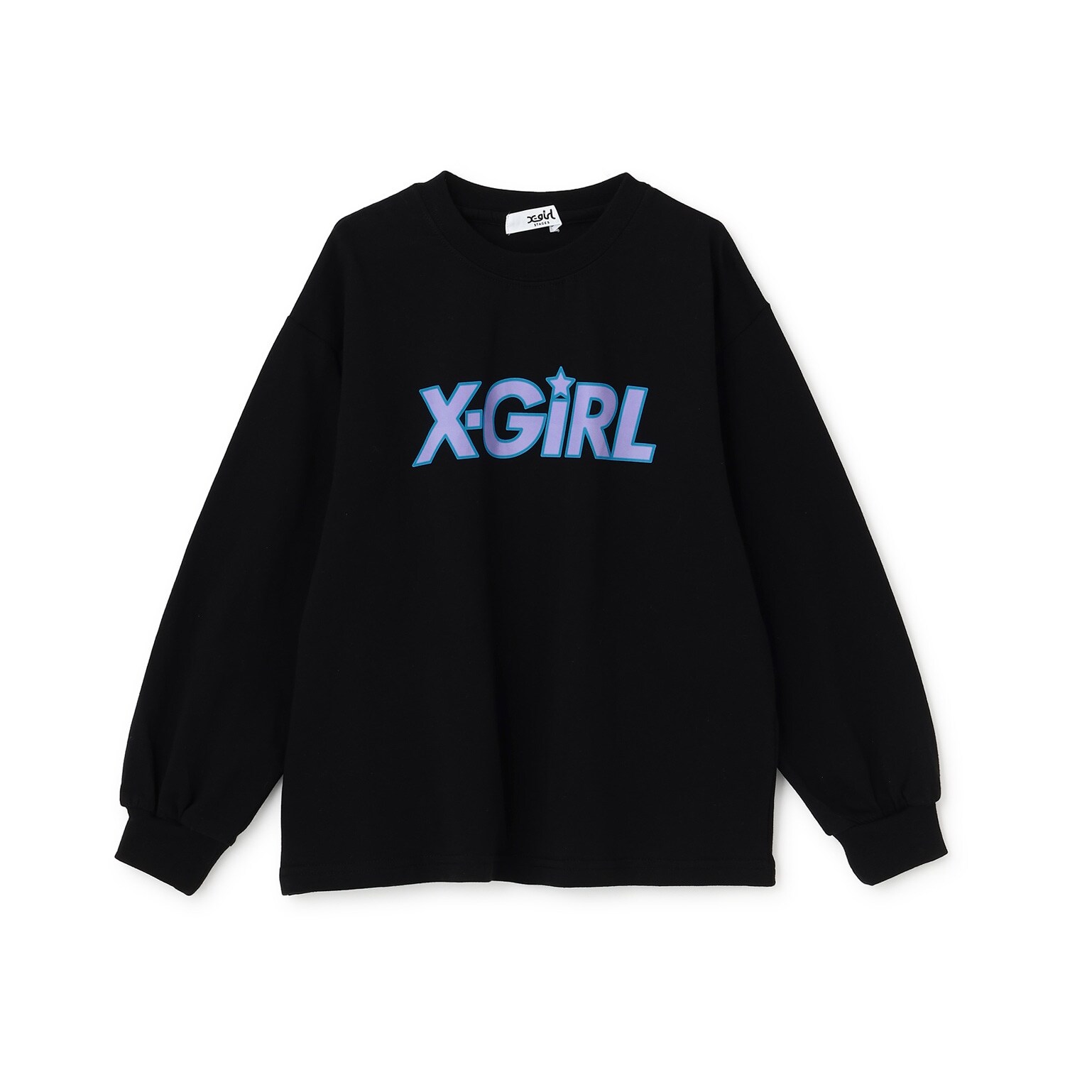X-girlロゴ長袖Tシャツ