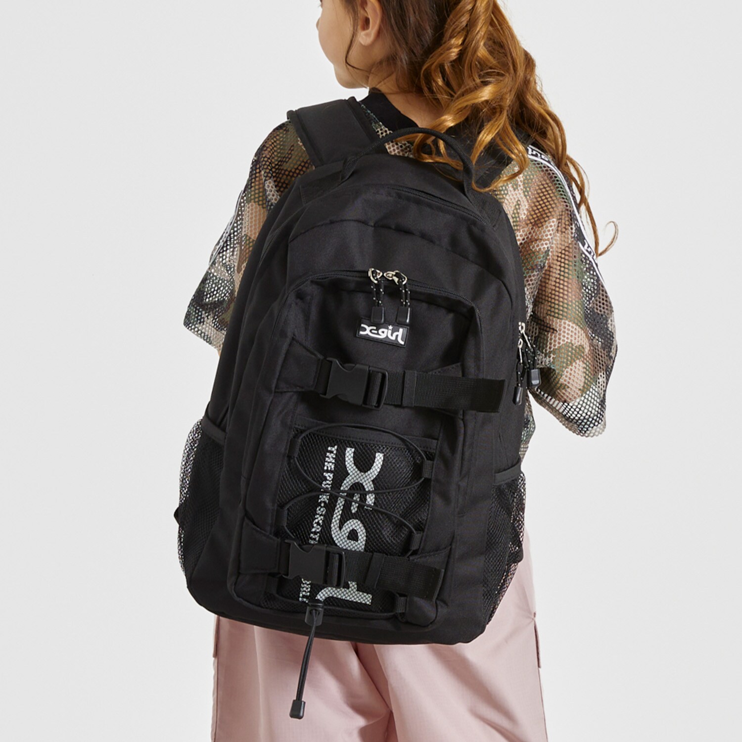 ロゴ メッシュバックパック