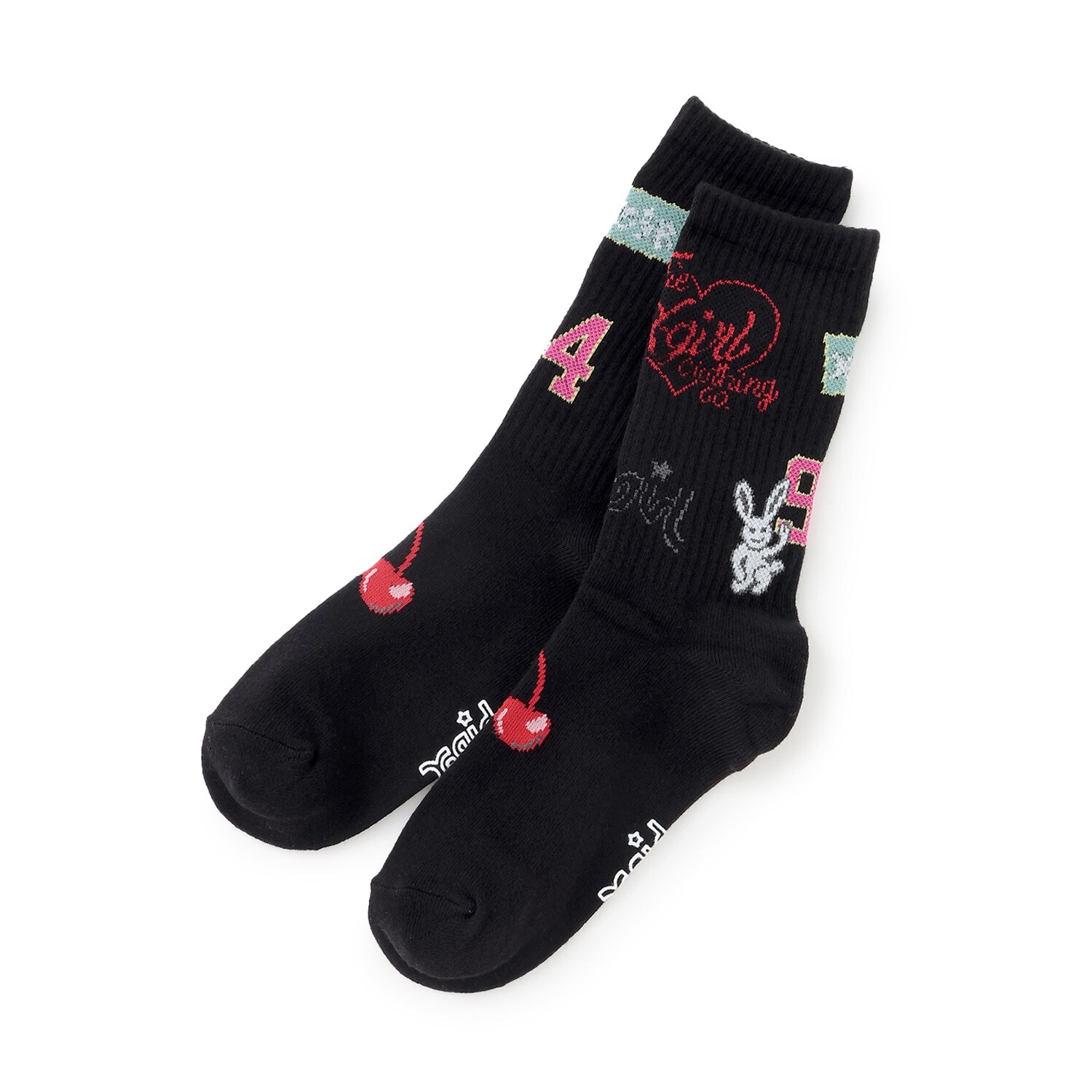 MIXロゴ クルーリブソックス