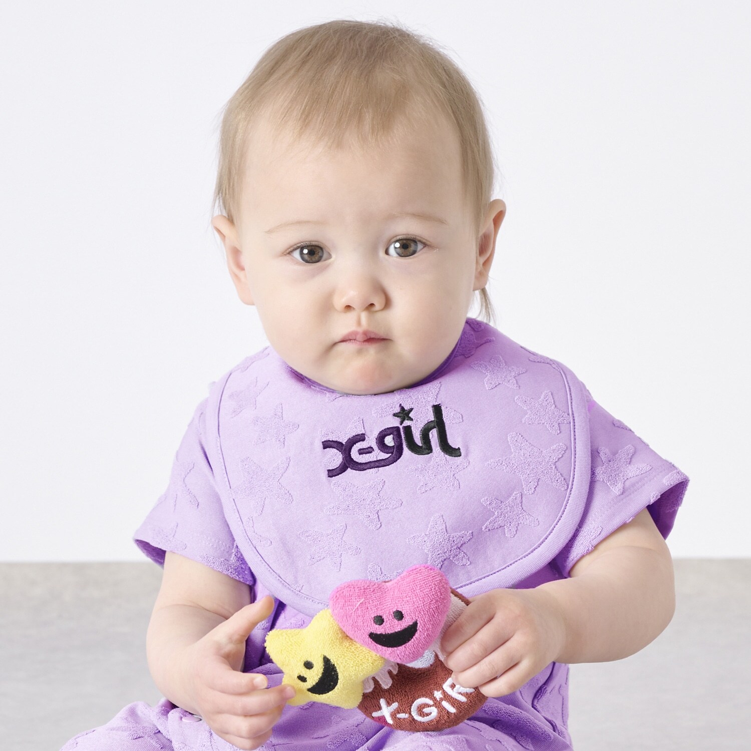 星柄パイルジャカードスタイ