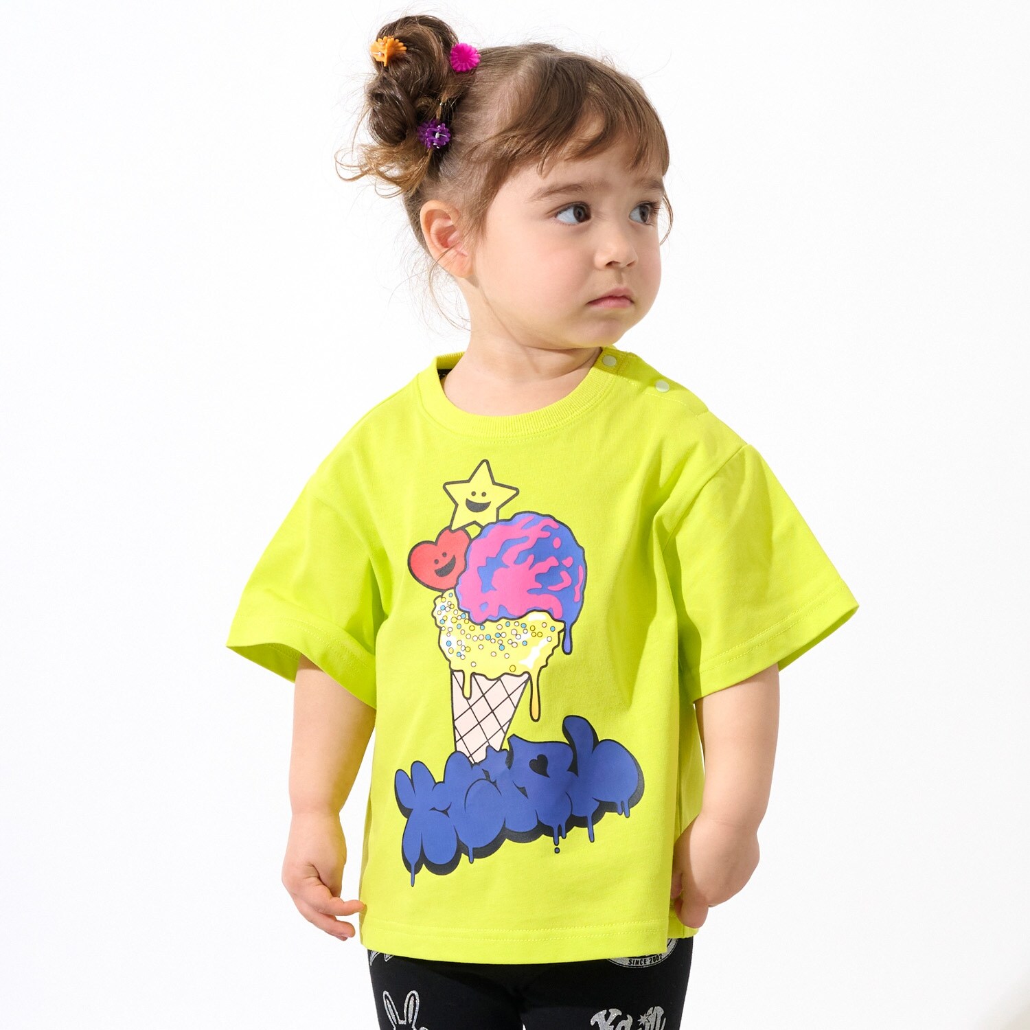 【接触冷感】キラッキーアイスクリーム 半袖Tシャツ